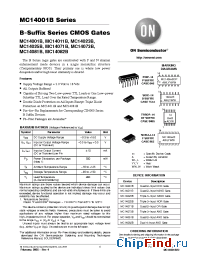 Datasheet MC14001B manufacturer ON Semiconductor